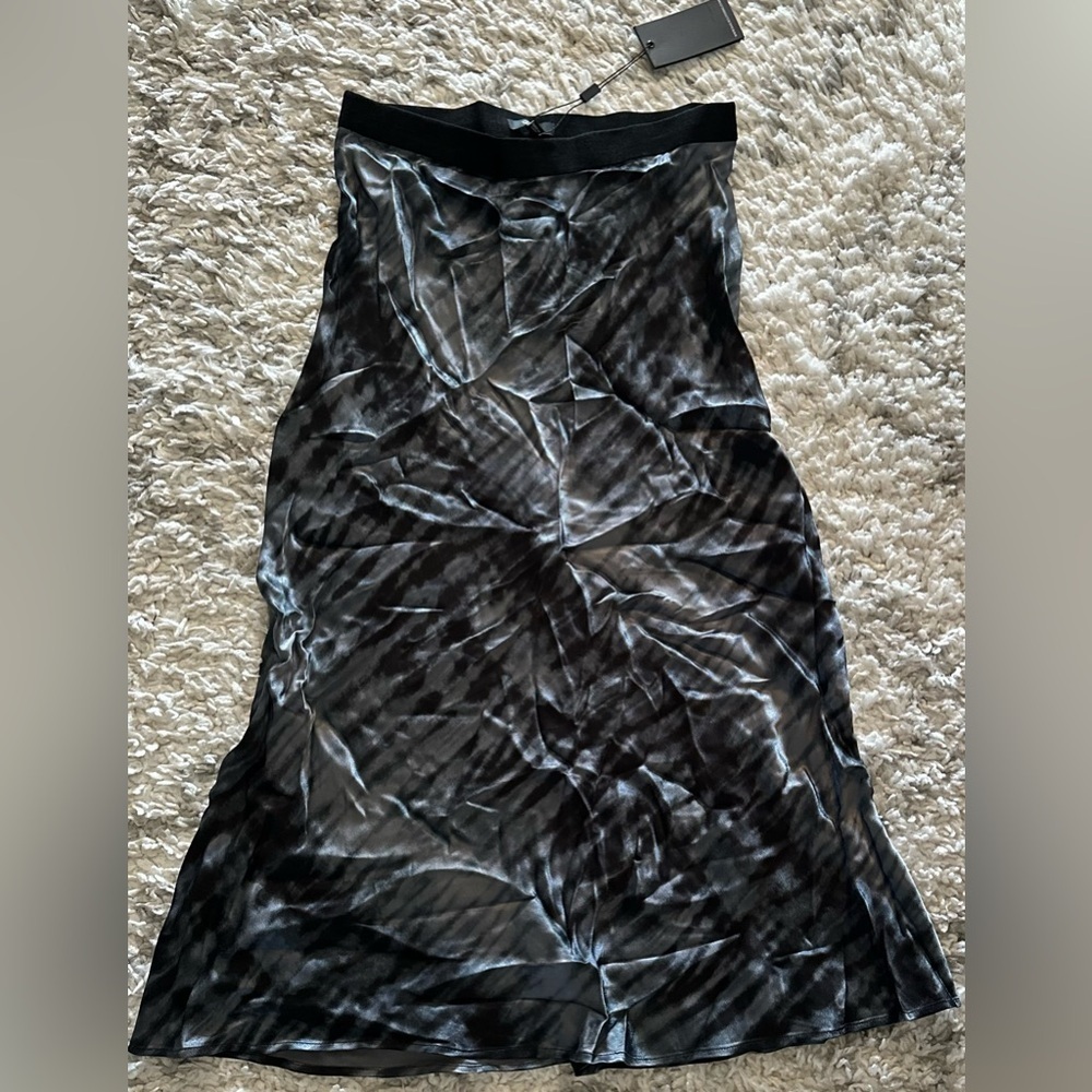 ‼️RARE‼️🎸RAILS🎸🔥NWT🔥Berlin Midi Skirt in Black Tide— S - Picture 13 of 15